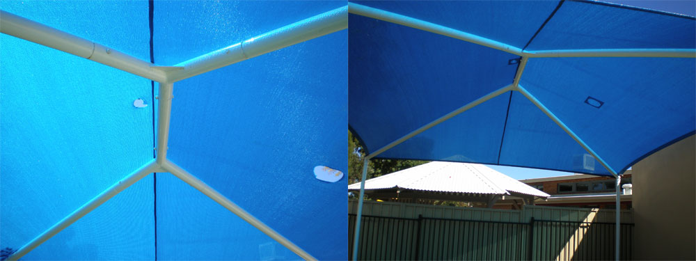 repairing holes in shade sails